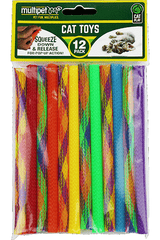 MULTIPET Kitty Straws 7" 12pk