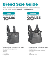OUTWARD HOUND PupPak Dog Front Carrier Grey S