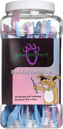فرشاة أسنان مزدوجة الأطراف من باو براذرز، عبوة من 50 قطعة