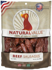 نقانق لحم بقري من LOVING PETS Natural Value USA، 13 أونصة