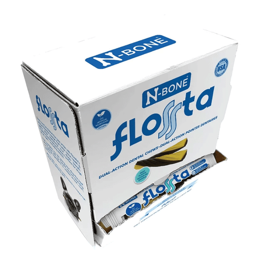 عرض N-BONE FLOSSta لمضغ الأسنان بنكهة النعناع، ​​16 قطعة