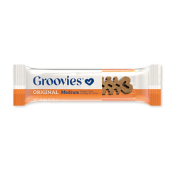 GROOVIES Dog Dental Chews Gravity Box Medium 25ct