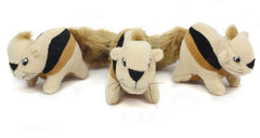 OUTWARD HOUND Squeakin' Animals Replacement Squirrels 3-pack