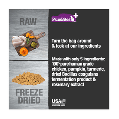 PURE BITES+ Cat Treats Freeze Dried Gut & Digestion 1.09oz