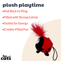 HUXLEY & KENT Cat Flinger Ladybug