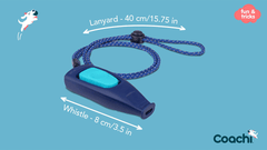 COACHI Whizzclick Dog Clicker Navy Blue