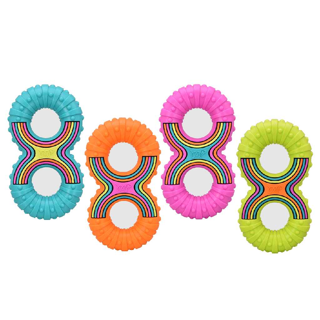 MULTIPET Groover TPR Squeaky Figure-8 8"