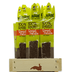 TREAT PLANET Hare-of-the-Dog Rabbit Jerky w/Sweet Potato Refill