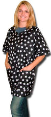 *STYLIST WEAR Patterned Nylon Jacket Black w/Pawprint S