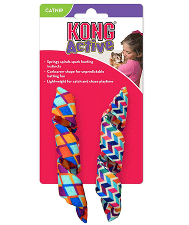 لعبة KONG Active Curlz للقطط، عبوة من قطعتين
