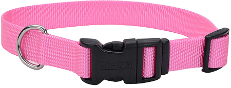طوق كلب قابل للتعديل من COASTAL TUFF مقاس 3/4x14-20 وردي فاتح