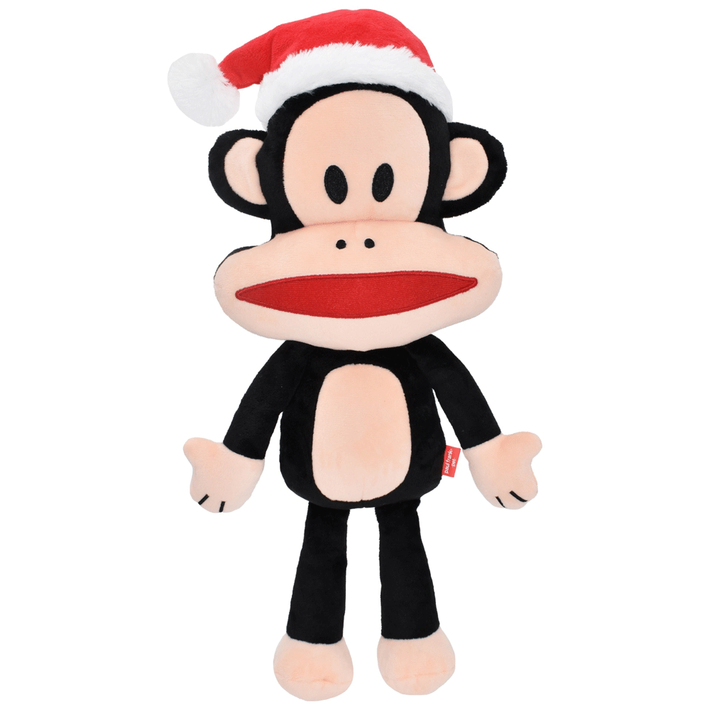 MULTIPET Holiday Paul Frank Julius مع قبعة سانتا 18 بوصة