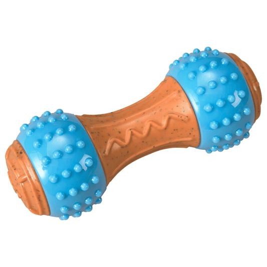 ETHICAL/SPOT Bam-Bone+ Giggler Dumbell Peanut Butter 5.5"