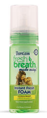TROPICLEAN FreshBreath Fresh Mint Foam 4.5oz