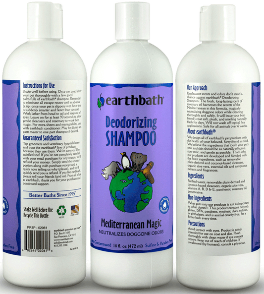 EARTHBATH Deodorizing Shampoo Mediterranean Magic 16oz
