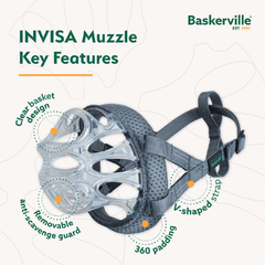 COMPANY OF ANIMALS Baskerville Invisa Muzzle Size 4 Clear