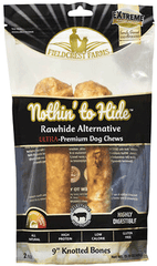 NOTHIN' TO HIDE Ultra Knotted Bone 9" Beef 2pk