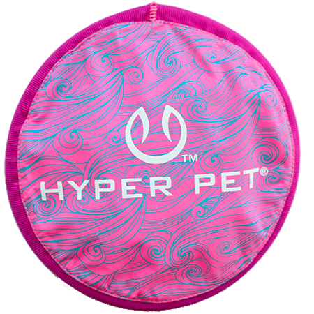 HYPER PET Flippy Flopper وردي/أزرق مموه 9 بوصات