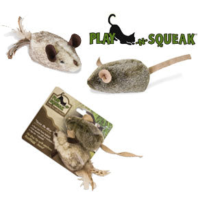 PLAY-N-SQUEAK Twice the Mice 2pk