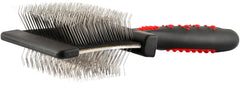 Jeffers Pet Double Sided Grooming Slicker Brush for Dogs, Cats, Puppies – Flexible Head with Stainless Steel Pins – Detangler Tool for Mats, Loose Fur, Shedding – Home or Professional Use - Large