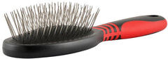 Jeffers Pet Single Sided Pin Brush for Dogs Cats Horses, Patented Pin Pad, Durable Bristles, Detangling Grooming Brush for Medium to Long Hair, Smooth Finish, Tangle Free Coat, Travel Size - Medium