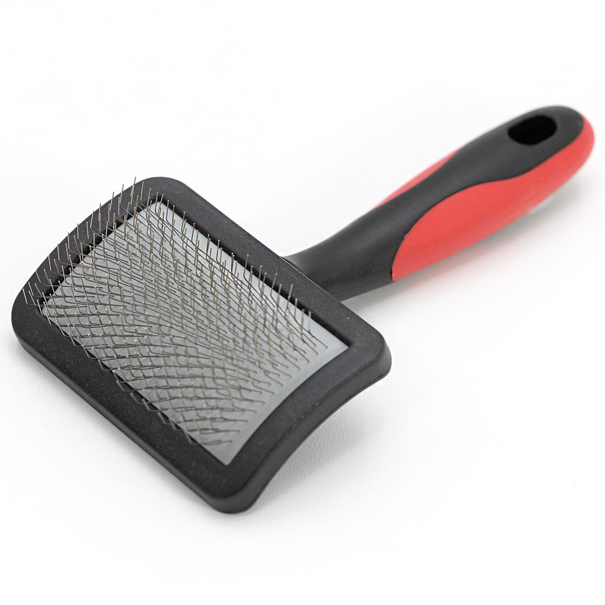 Jeffers Soft Pin Universal Slicker Brush for Dogs & Cats, Grooming Brush for Sensitive Skin, Remove Mats, Loose Fur, & Dead Hair, Tangle Detangler, Safe Grooming Tool - Small 3" x 2"M