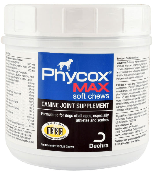 Phycox MAX Dog Joint Supplement Soft Chews, 90 Ct