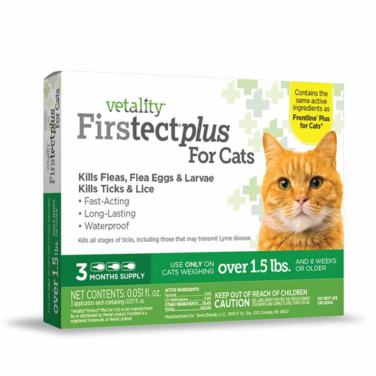 3-pk Vetality Firstect Plus for Cats