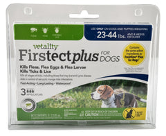3-pk Vetality Firstect Plus for Dogs 23-44 lb