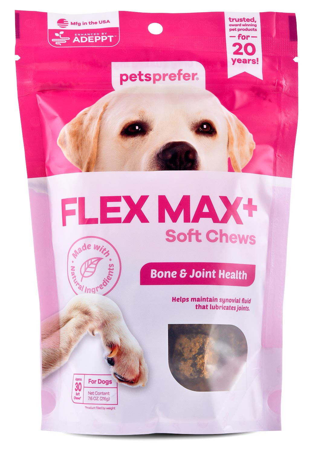 PetsPrefer Flex Max+ Soft Chews w/ ADEPPT, 30 ct