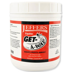 Jeffers Equine Get-A-Way Feed Additive Powder – Natural Garlic & Thiamine Supplement for Horses, Supports Comfort and Well-Being - 2lb