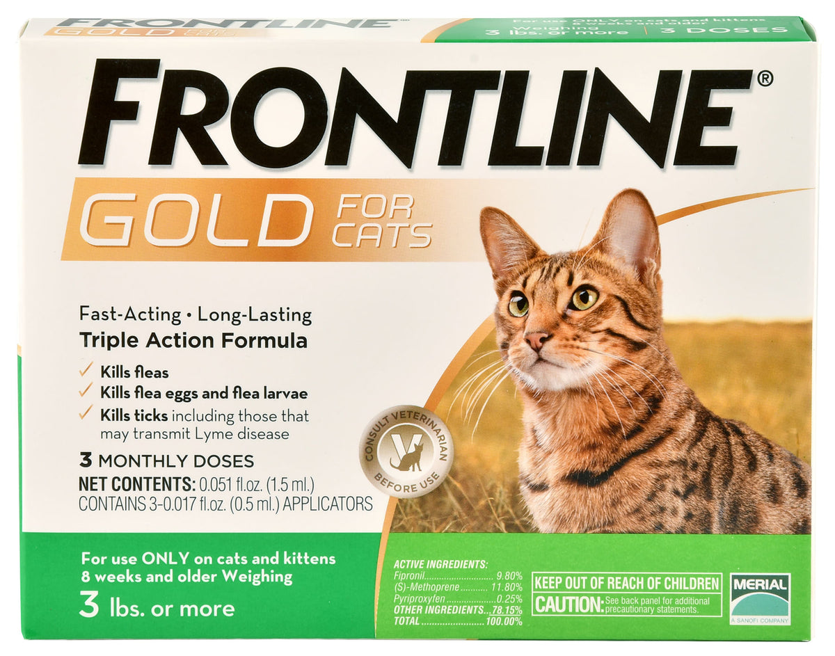 Frontline Gold, 3 pack, Cat