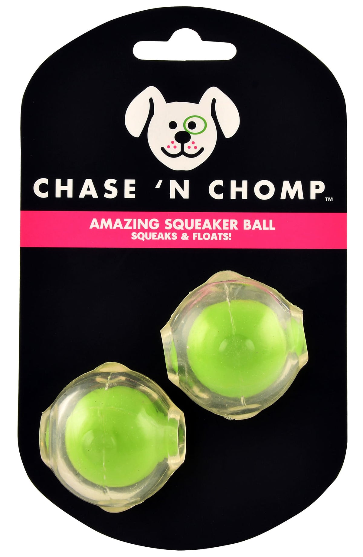 Amazing Squeaker Ball, 1.5" 2pk