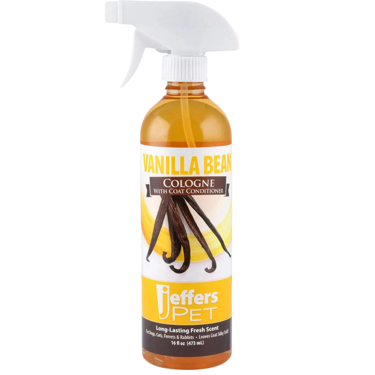 Jeffers Cologne with Coat Conditioner for Dogs & Cats, 16 oz, Vanilla Bean