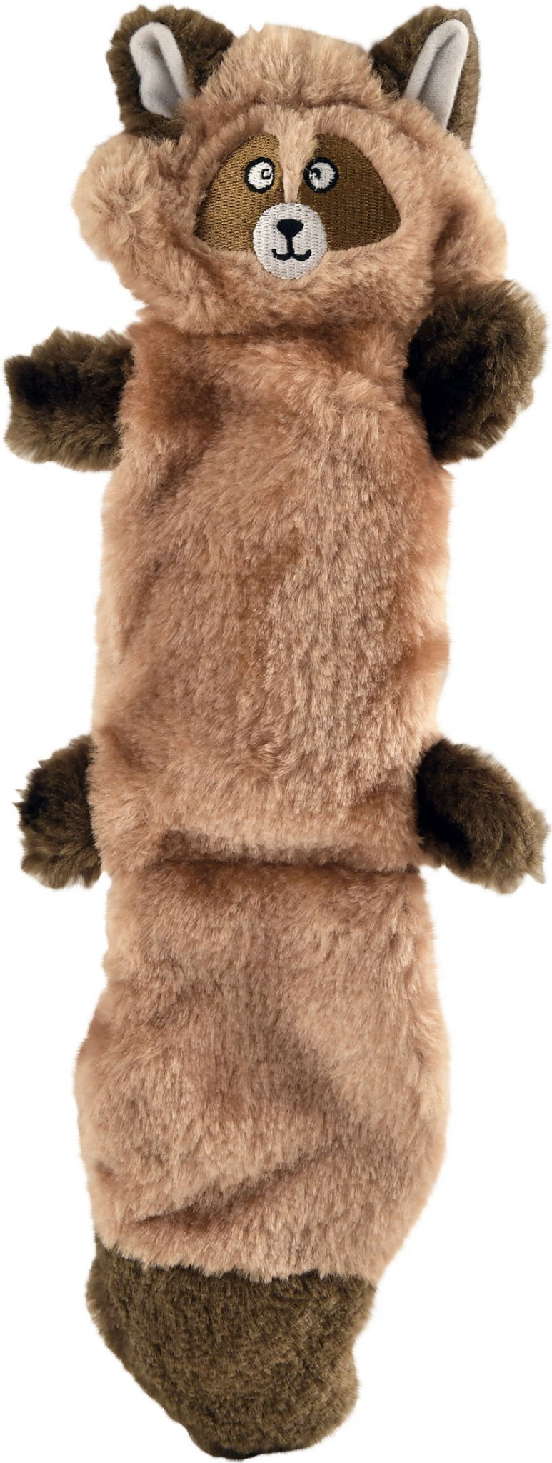 Zippy Paws Zingy "No-Stuffing" Plush Dog Toy, 15" Style: Raccoon