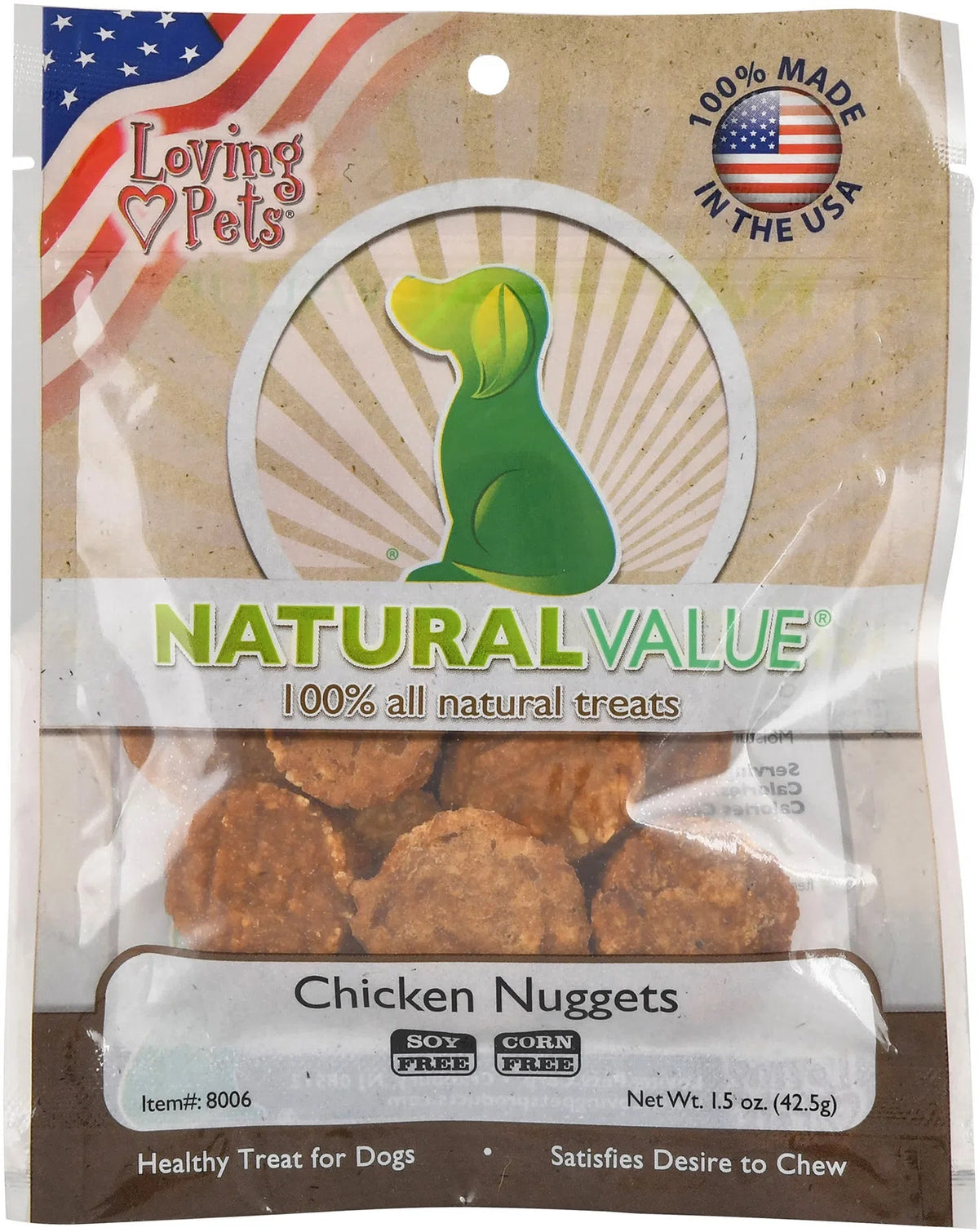 NaturalValue 100% Natural Treats Flavor: Chicken Nuggets